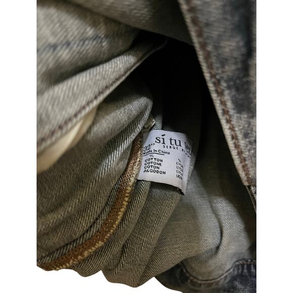 Si Tu Veux Women’s Jean Jacket Size Medium - Picture 4 of 5